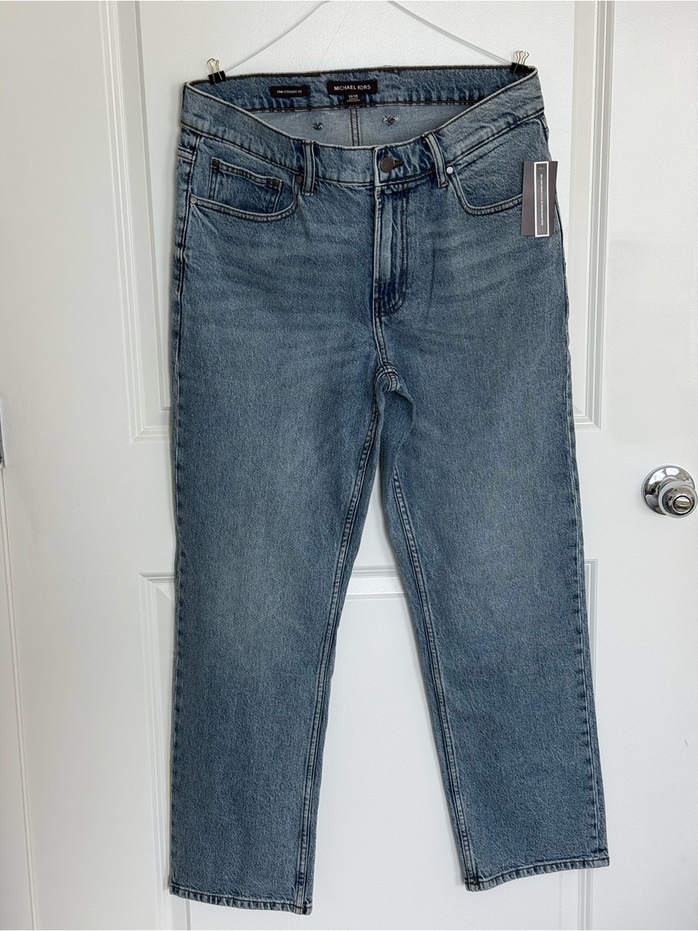 Michael Kors Men's Light Blue Straight Jeans
